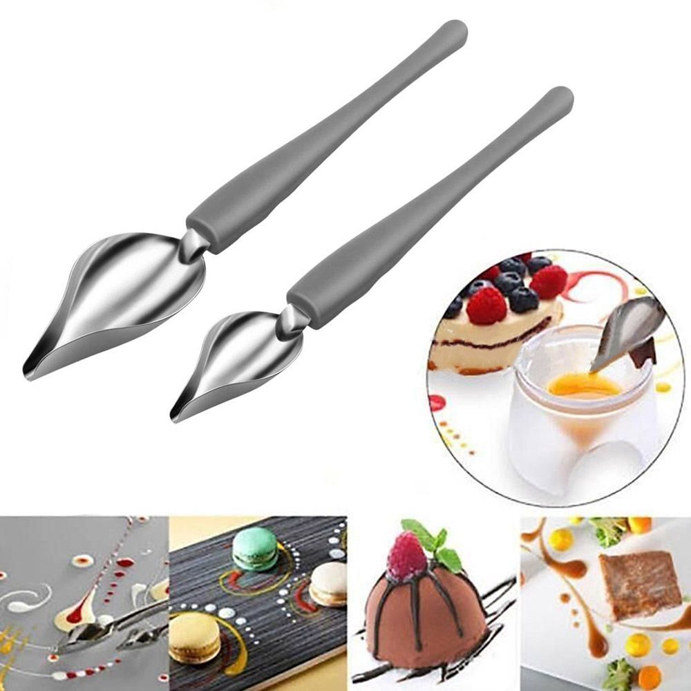 Kitchen Baking Drawing - Cuillère à sauce en acier pour