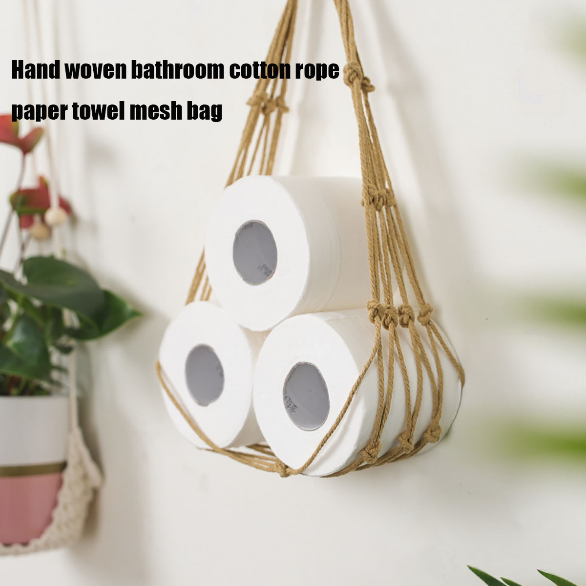 Kitchen Baking Paper Holder - Porte-papier hygiénique en rouleau naturel, porte-serviettes