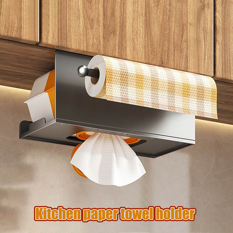 Kitchen Baking Paper Holder - Support mural pour essuie-tout, étagère pour