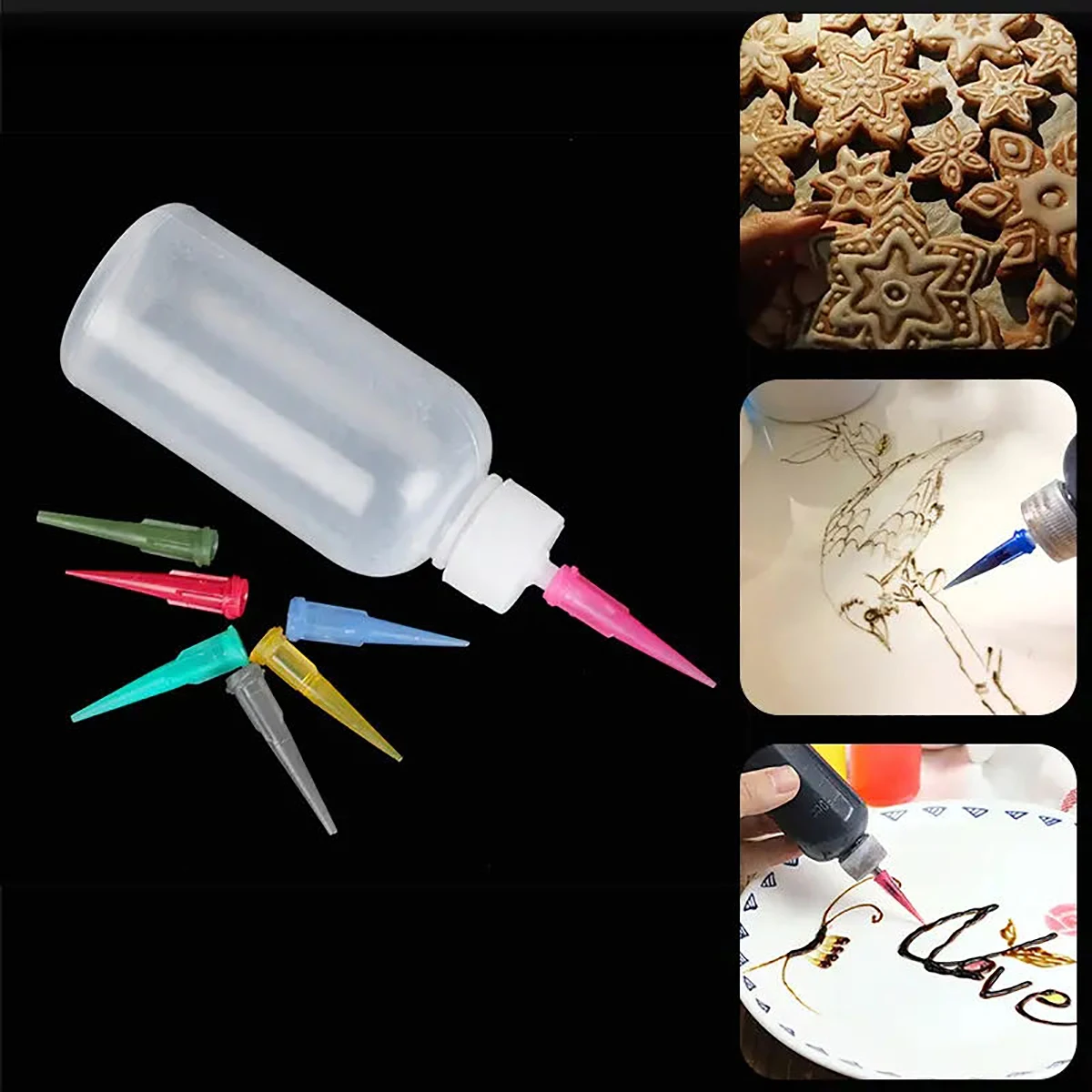 Kitchen Baking Drawing - Bouteilles à presser pour peinture de