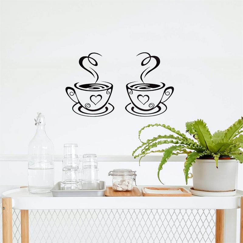 Double tasse à café autocollan - Kitchen Queen avis et prix