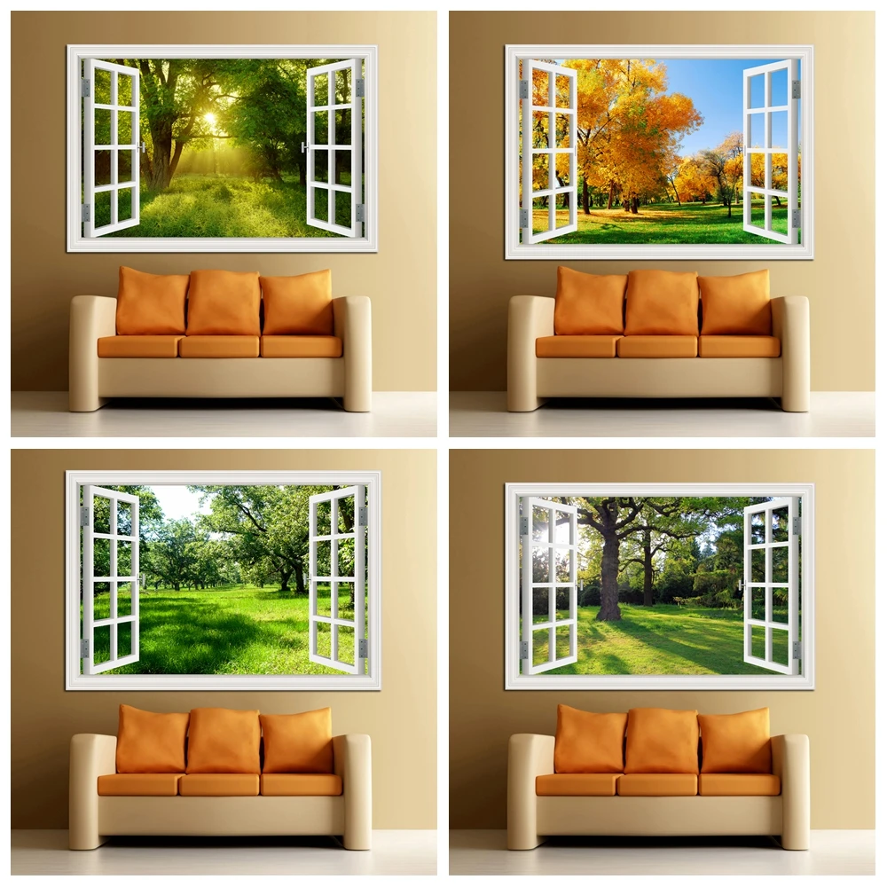 Autocollant mural paysage fenê - Kitchen Queen avis et prix
