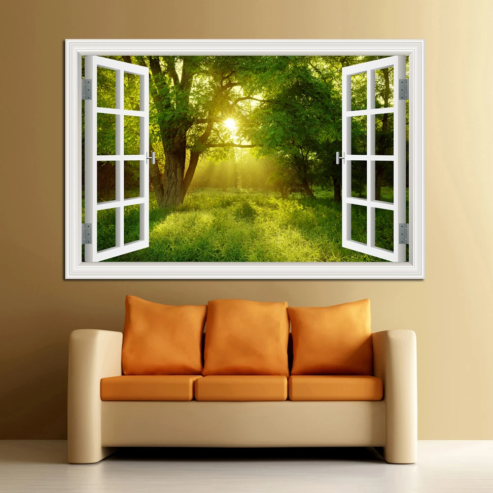 Autocollant mural paysage fenê - Kitchen Queen avis et prix