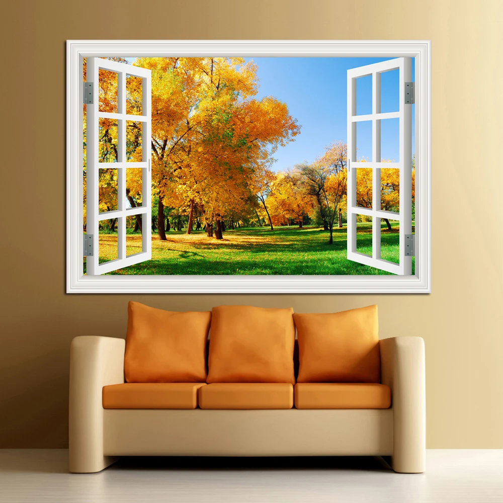 Autocollant mural paysage fenê - Kitchen Queen avis et prix