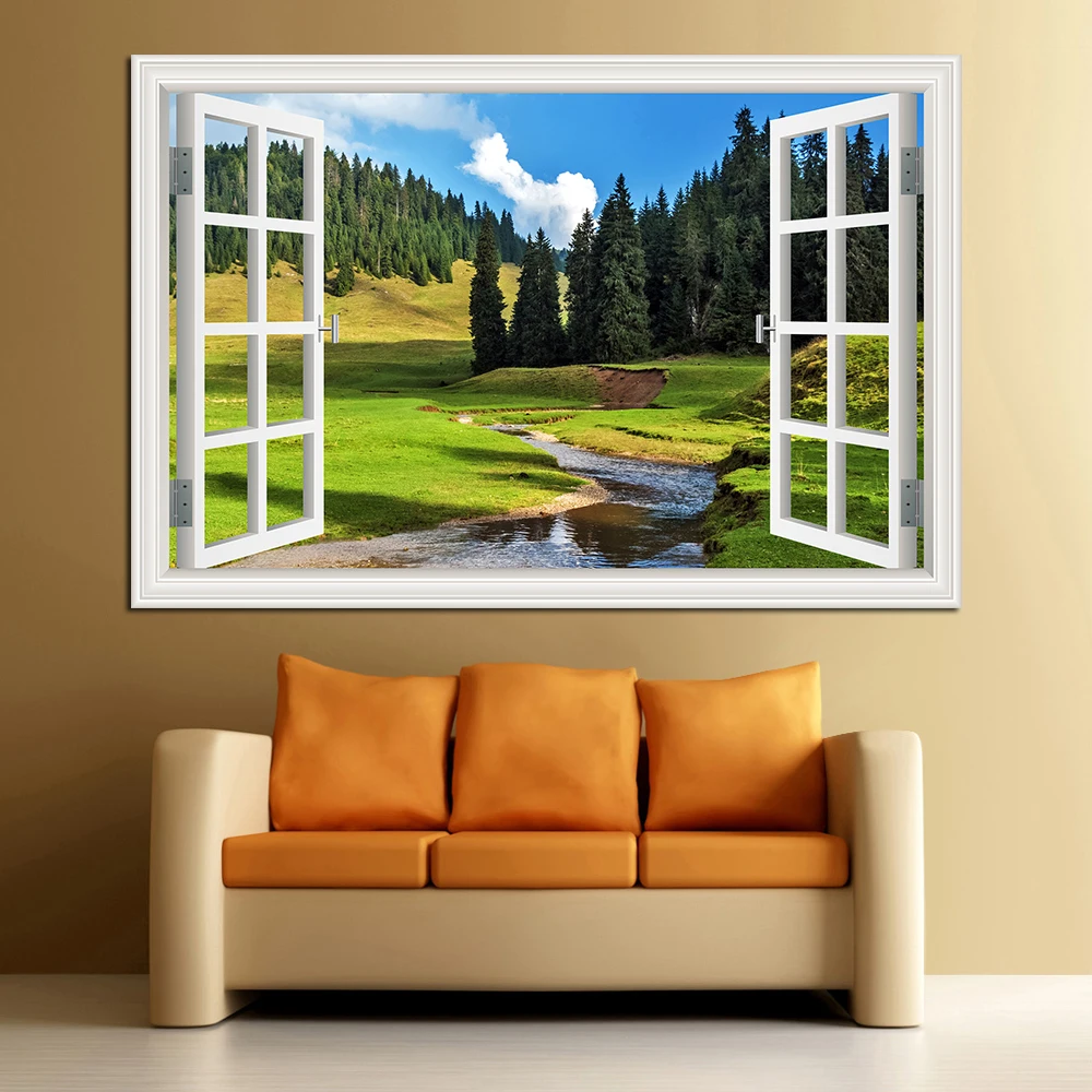 Autocollant mural paysage fenê - Kitchen Queen avis et prix